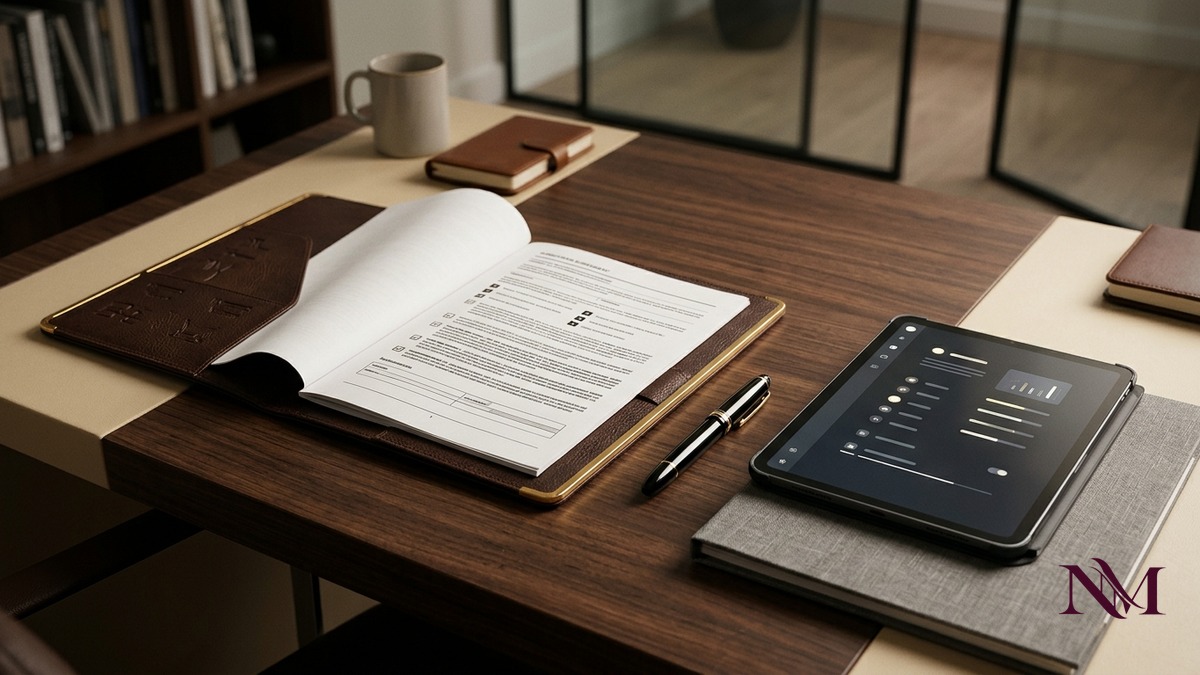 Client due diligence agreement checklist covering account ownership, reporting schedules, and service deliverables